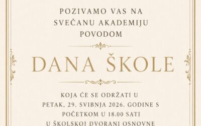 Pozivnica za Dan škole